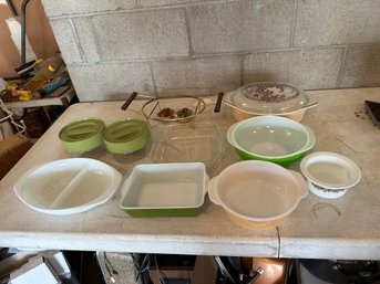 Large Grouping Of Pyrex Dishes