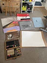 Mabef M/29 Easel, Drawing Paper  Art Supplies Lot