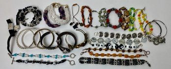 Vintage Bracelets, Cuffs And Bangles, Over 25 Pieces!