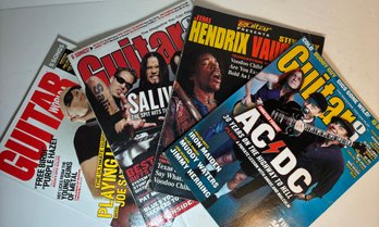 4 Guitar Magazines W/ Sheet Music