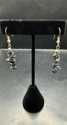 Hematite Pierced Earrings