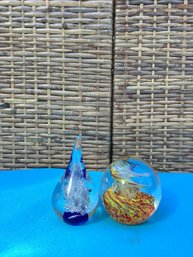 Glass Blown Paperweights