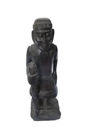 Hand Carved  Tribal Figurine From Indonesia