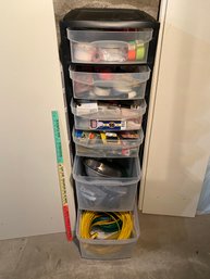 Wow LOADED 6 Drawer Cart Filled 15x51x18 FULL Duct Tape Extension Cord  Fasteners