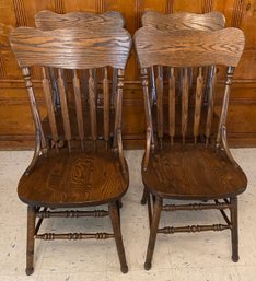 Four Oak Chairs