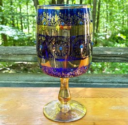 A Beautiful Hand Embellished Glass Chalice