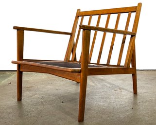 A Vintage Danish Modern Teak Arm Chair