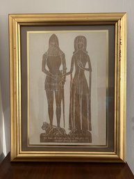 Quality Framed & Matted  Print Of Sir John & Lady Joan