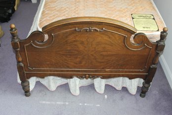 Twin Mahogany Bed