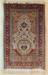 A Magnificent Herike Silk Carpet, Appraised Value $15,000