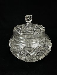 Cut Glass Vanity Jar