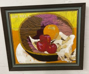 Framed Oil On Canvas Still Life Signed Jim Bell