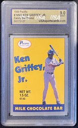 1989 Pacific #NNO Ken Griffey Jr. Candy Bar Promo Graded USA 9 MINT