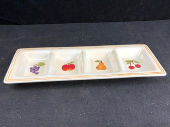 Table Tops Lifestyles Simple Fruit Hand Painted And Crafted Appetizer Dish