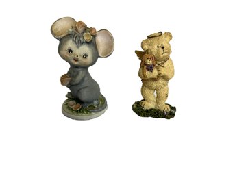 Napco Mouse & Boyd's Bears Teddy Bear Figurines