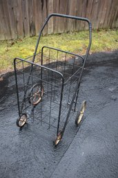 Black Metal Shopping Cart