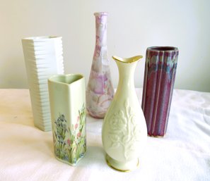 5 Ceramic & Glass Vases