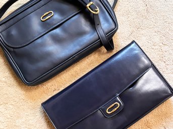 A Pair Of Vintage Leather Purses