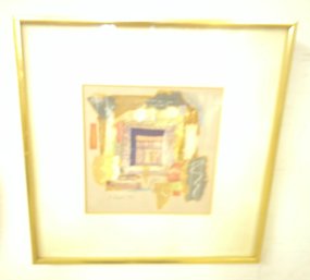 Framed Collage Mixed Media Signed Carol Dixon