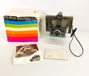 Vintage Polaroid Land Camera Color Pack II In Original Box With Paperwork