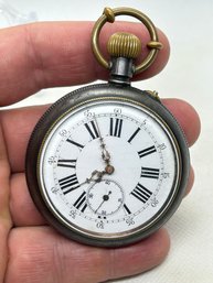 Antique FRENCH SIZE 18/20 POCKET 'TRAVEL' WATCH- Working Order- VERY Fine 19th Century