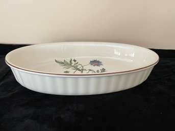 Villeroy & Boch Vilbofour Botanica Oval Floral Casserole Dish Knautia Arvensis