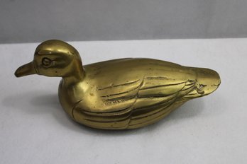 Vintage Brass Duck   Appx. 3 Lbs .39oz