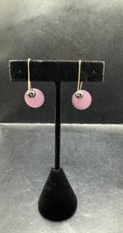 Purple/Grey Pierced Earrings