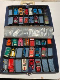Collection Of Vintage Matchbox Die Cast  Toy Cars, Hot Wheels ,lensey And More. Case No.41 1966