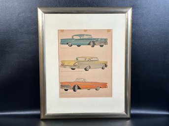 A Fabulous Vintage Car Advertisement, Framed, #4