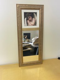 Framed Picture Mirror Combination