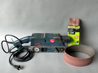 Ryobi Variable Speed Belt Sander With Extra Sandpaper