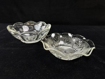 Set Of Cut Glass Dessert Dishes