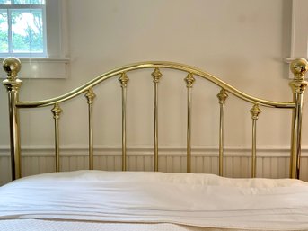 Traditional Brass Queen Headboard