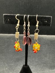 2 Pairs Pierced Earrings