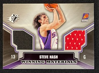 2005 SPX Winning Materials Steve Nash Dual Game Used Jersey Relic