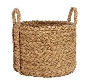 A Pottery Barn Woven Seagrass Basket