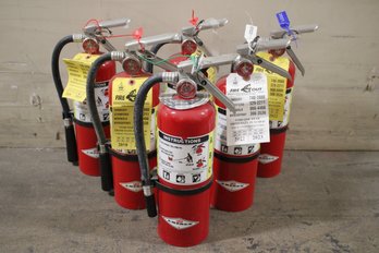 Lot Of Six Amerex Fire Extinguisher's - Model B402