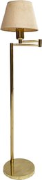 A Vintage Adjustable Brass Pharmacy Floor Lamp By Stiffel