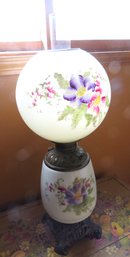 Vintage Electrified Gone With The Wind Table Lamp Works