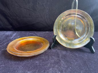 Vereco Amber Glass Plates