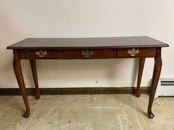 Cherry Queen Anne Console Table