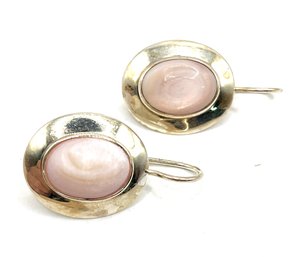 Beautiful Sterling Silver Mother Of Pearl Earrings