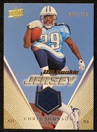 2008 Upper Deck Chris Johnson Rookie Jersey Relic #/350