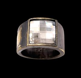 Vintage Designer Dyrberg Kern Prism Ring, Size 8