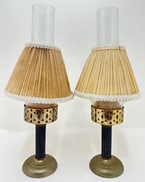 Pair Vintage Oil Lamps