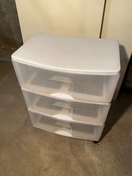 Rolling 3 Drawer Cart 21x26x15 Great Storage Clean Empty And Ready To Fill