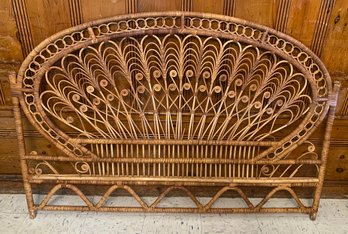 Queen Sized Rattan Headboard