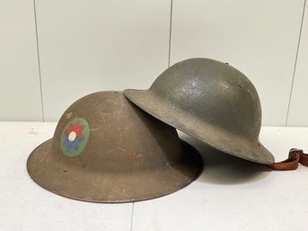 A Pair Of WWI Era Helmets