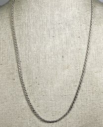 Fine Italian Sterling Silver Rope Chain Necklace 18' Long